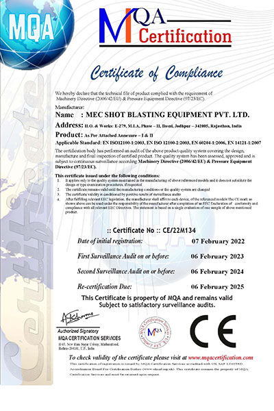 Certificate Of Compliance